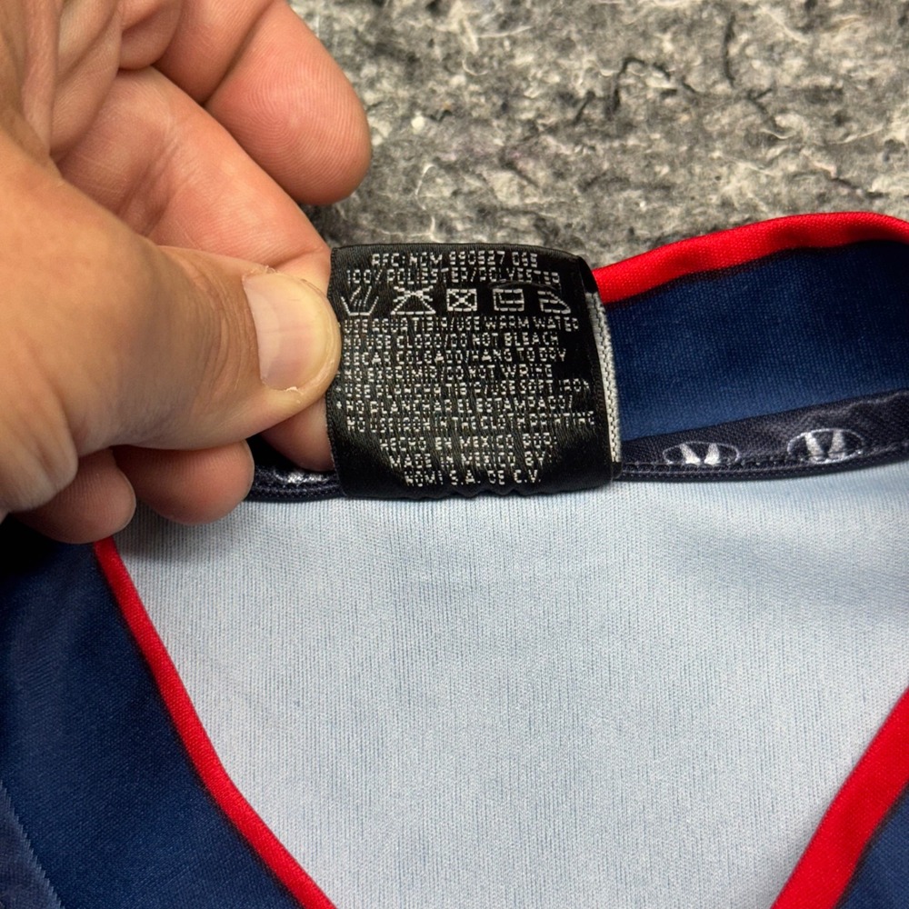 Esmir Chivas de Guadalajara Soccer Jersey Navy Blue Tolteca Sol Mens Large - Picture 9 of 11